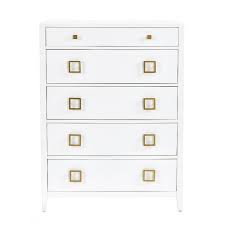 Check out our antique chest of drawers selection for the very best in unique or custom, handmade pieces from our bedroom furniture shops. Monica Brass Square Knobs White Tall Chest