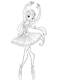 Discover millions of popular & trending anime hashtags. Ballet Coloring Pages Ballerina Coloring4free Coloring4free Com