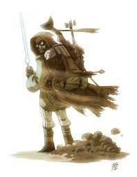Obi Wan Kenobi The Desert Nomad Star Wars Art Epic Art Star Wars Concept Art