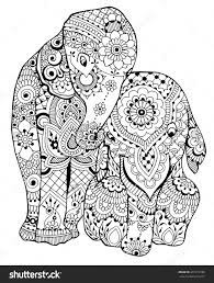 Discover all our printable coloring pages for adults to print or download for free. Pin On Elephants Colouring Pages Zentangles