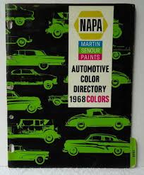 Details About Martin Senour Paint Chips Automotive Color Directory 1968 Colors 1z