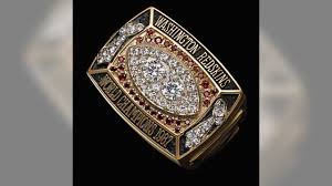 All the super bowl rings. The Super Bowl Rings