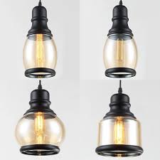 vintage style black island light 3