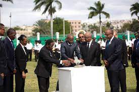 President Jovenel Moise Lays Foundation Stone For Construction Of New National Palace