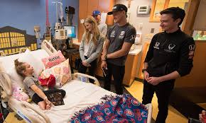 Denver broncos quarterback peyton manning gave two boys the experience of a lifetime sunday at jet yang, 11, and eric vue, 12, were watching the broncos practice when manning strolled over and. Hospital Visit Brings Smiles To Patients And Indycar Visitors