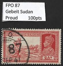 India KGVI 1937 2a Dak Runner canc. FPO ...