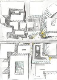 Birds Eye View City Drawing Easy More Rooftops Dream House Drawing Birds Eye View City One Point Perspective Room