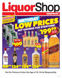 Shoprite Gauteng Mpumalanga Limpopo North West Liquor Shop 21 Aug 08 Sep 2019 Www Guzzle Co Za