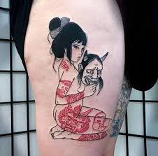 Pin By Cecilia Bravo On 2018 Mask Tattoo Hannya Mask Tattoo Tattoos