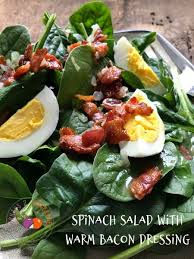 Spinach Salad With Warm Bacon Dressing Turnips 2 Tangerines Recipe In 2020 Bacon Dressing Warm Bacon Dressing Spinach Salad