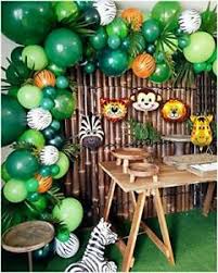 It's time to plan a baby shower. Jungle Safari Theme Party 102 Pcs Balloon Kids Boys Birthday Baby Shower Decor 716852794539 Ebay
