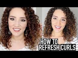 How To Refresh Naturally Curly Hair And Preserve Curls At Night In The Shower And While Working Refreshed Curls Curly Hair Styles Curly Hair Styles Naturally