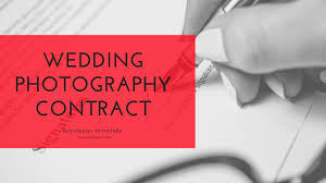 Standard contract for wedding photography. Exclusive Wedding Photography Contract For 2021 Download