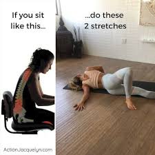 6 Stretches To Relieve Muscle Stiffness You Can Do At Your Desk At Work Bad Posture Exercise Fitness Motivation