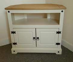 89 56 Tall Mercers Furniture Corona Corner Tv Unit Wood Cream Antique Pine Painted Bedroom Furniture Pine Furniture Lodge Furniture