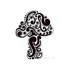 Black And White Mushroom Pictures Swirly Mushroom A Ink Drawing Mushroom Tattoos Mushroom Art Mushroom Design