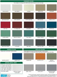 Problem Solving All Color Chart Metal Roofing Colors Chart