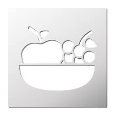 Pochoir Deco Cuisine Corbeille De Fruits Pochoir Corbeille De Fruits Art Du Pochoir