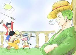 Luffy Usopp And Chopper Play With Zolo S Zoro S Swords Sleeping Zolo Zoro One Piece One Piece Pictures One Piece Meme Roronoa Zoro