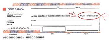Assegno Bancario Circolare Non Trasferibile