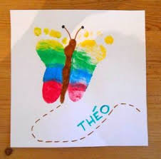 Papillon En Empreintes Des Pieds La Maison Feerique En 2020 Avec Images Activite Manuelle Peinture Peinture Avec Les Mains Creations De Maternelle