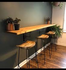 Wall Mounted Table Wall Hanging Workstation Modern Bracket Etsy In 2020 Small Kitchen Tables Kitchen Bar Table Wall Dining Table