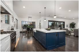 One Source Cabinets White Shaker Kitchen Remodel Dark Blue Island Peoria New Build 1 In 2020 Dark Blue Kitchens White Shaker Kitchen Kitchen Remodel