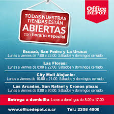 Office Depot Costa Rica Para Poder Servirte Mejor Te Compartimos Nuevamente Nuestros Horarios De Servicio En Tienda Facebook
