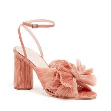 Loeffler Randall Camellia Mule With Ankle Strap Pink Shoes