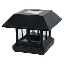 Paradise Garden Lighting Bright White Led Plastic Solar Post Light Black Walmart Com Walmart Com