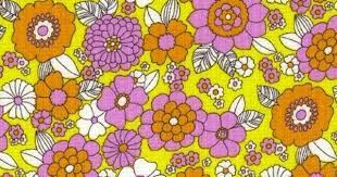Floral pattern drawing for the artistically impaired: 1960 S Textile Retro Prints Vintage Flowers Floral Prints