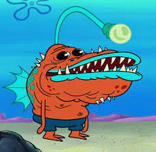But is spongebob the only fish who doesn't belong? Angler Fish Orange Encyclopedia Spongebobia Fandom