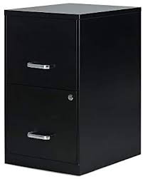 The black filing cabinet is suitable for holding everything from professional files to personal work. Amazon Com Myofficeinnovations 2806262 2 Drawer Vertical Locking File Cabinet Letter Size Black 18d Office Products