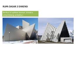 Inilah titik perbedaan kolase dan montase, ruppers! Rupa Dasar 3 Dimensi Berikut Ini Aplikasi Bentuk Trimatra Untuk Bidang Arsitektur Ppt Download
