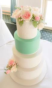 Mint Green And White Wedding Mint Green Wedding Cake Green Wedding Cake Wedding Mint Green