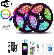 Tap the big button on your hue bridge to complete the connection to the app. Led Strip Lights Music Sync Wifi Led Lights 33ft 5050 Rgb 300 Led Light Strips Compatible With Alexa Google Home Light Strip Kits From Brightness 8888 21 48 Dhgate Com