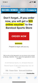 Looking for barstool sports promo code for january 2021? Barstool Now Offering A 20 Dollar Voucher To The Store For Ordering Rnr As Long As You Spend 50 What A Deal Barstoolsports