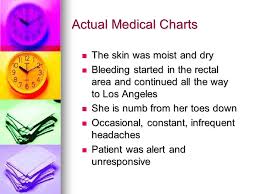 S O A P Charting Actual Medical Charts The Skin Was Moist