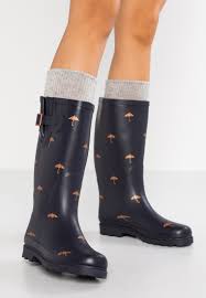 Und verdient man da was? Anna Field Gummistiefel Dark Blue Dunkelblau Zalando De