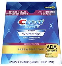 Crest 3d White Glamorous White Whitestrips Dental Teeth Whitening Strips Kit 14 Treatments Lasts 6 Months Beyond Amazon Sg Health Personal Care