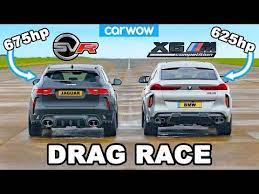 Bmw X6m Vs 675hp Jaguar F Pace Svr Lister Drag Race Youtube In 2021