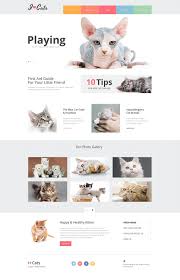 Cat Responsive Website Template 50099 Website Template Cat Website Cat Site