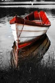 Epingle Par Diane Sinotte Sur Touche De Rouge Paysage Noir Barque Peinture Bateau