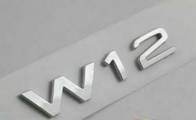 Logo Vw W12 Tdi Phaeton Badge Original 3d0853675s 739 W12