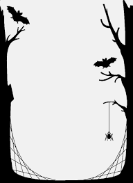 Treesbatsspider Halloween Borders Halloween Frames Halloween Writing
