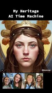 AI time machine results @myheritage #aitimemachine #aigeneratedimages