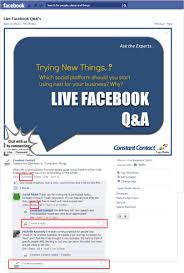 How To Participate In A Facebook Chat Constant Contact Network Marketing Training Facebook Marketing Social Media Statistics