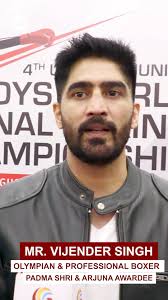 Olympian Vijender Singh inspires...