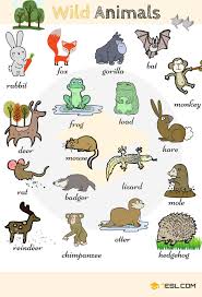 Learn Animal Names In English Eslbuzz Learning English Animals Name In English English Vocabulary List Of Animals