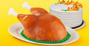 Your young (and young at heart) guests will thank you. Baskin Robbins Is Selling A Realistic Turkey Ice Cream Cake
